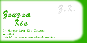 zsuzsa kis business card